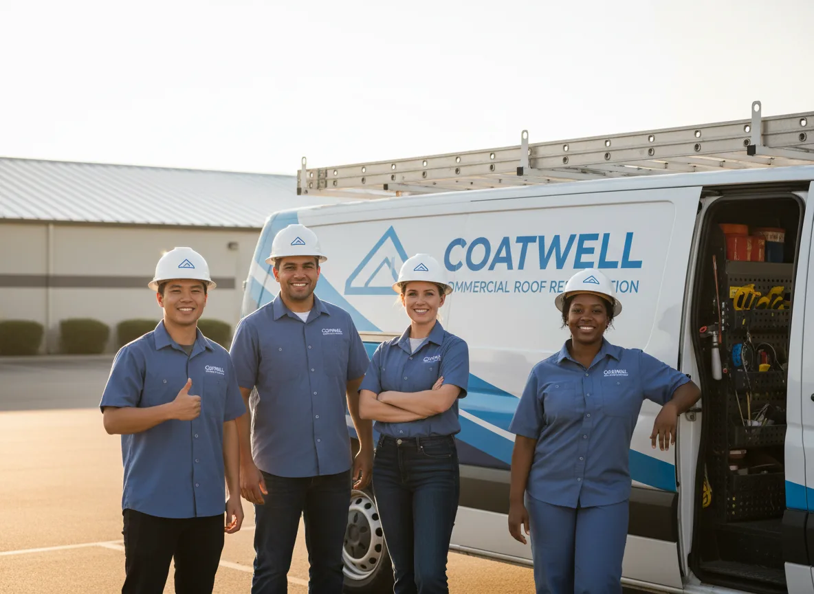 Commercial roof coating company in Prairie Lea, TX